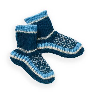 Arctic Blue Slipper Socks