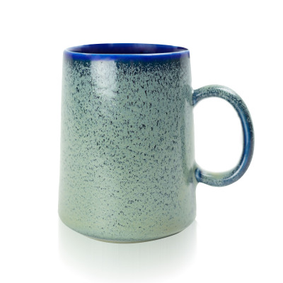 Tall Speckled Sage Farmhouse Mug