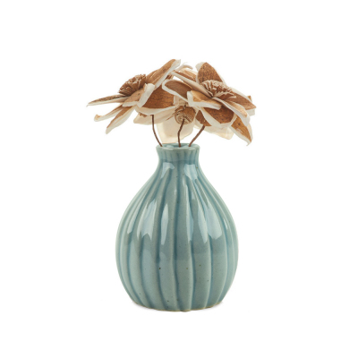 Sola Magnolias with Celadon Vase