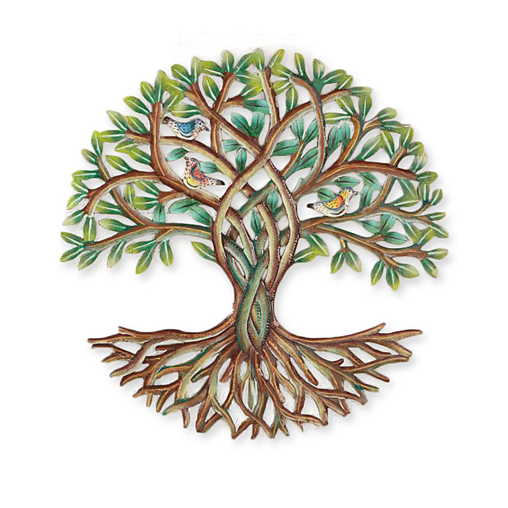 Rooted Leafy Tree Wall Art