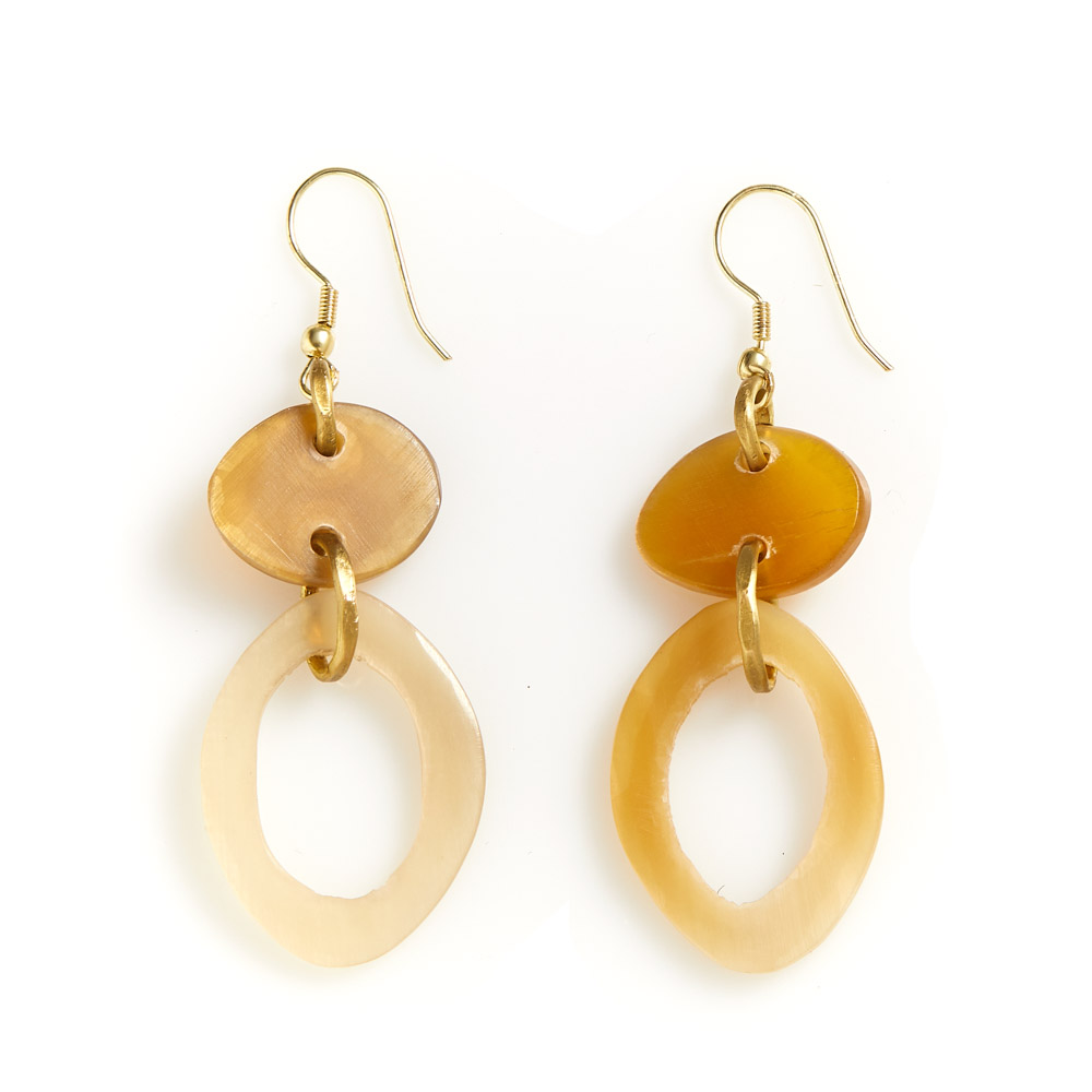 Natural Oval Earrings