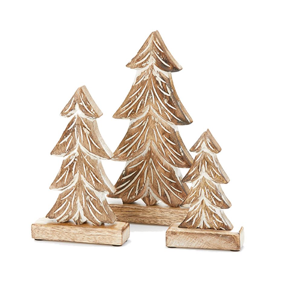 Winter Pine Trees - Set of 3