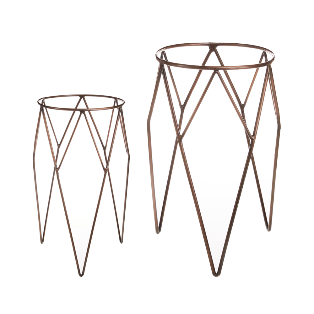 Wire Plant Stands - Set of 2