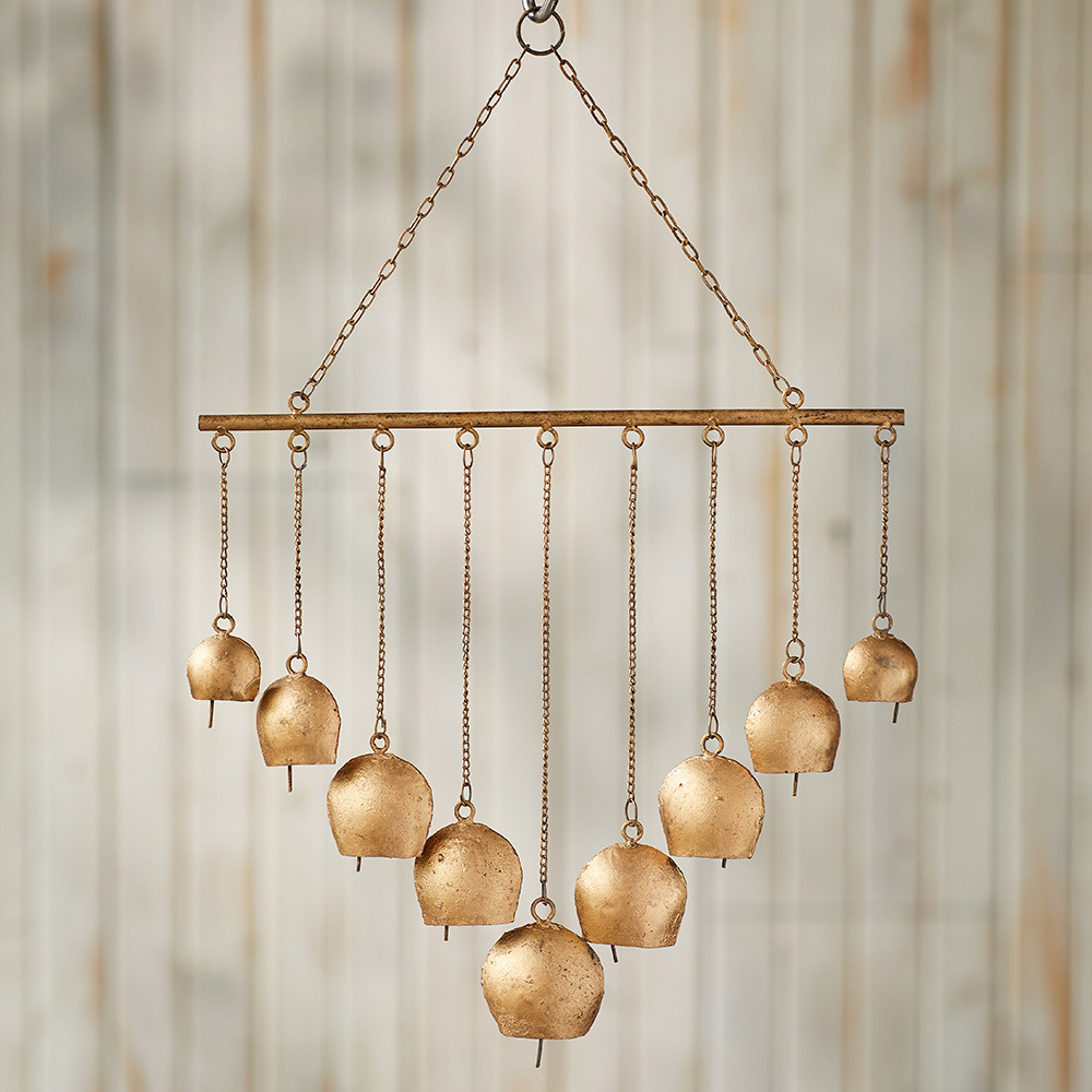 Golden Bell Wind Chime 