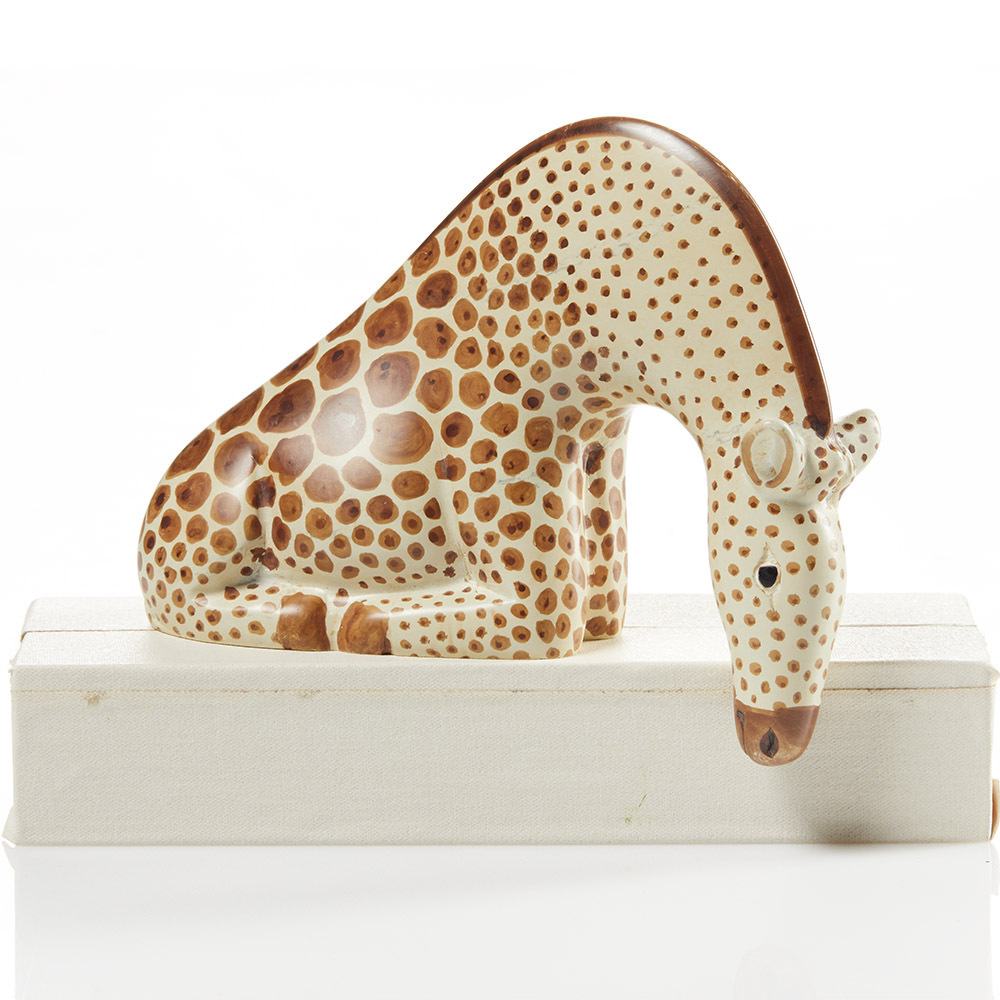 Giraffe Soapstone Shelf Sculpture