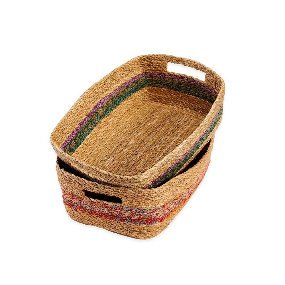 Small Chindi Dora Baskets - Set of 2