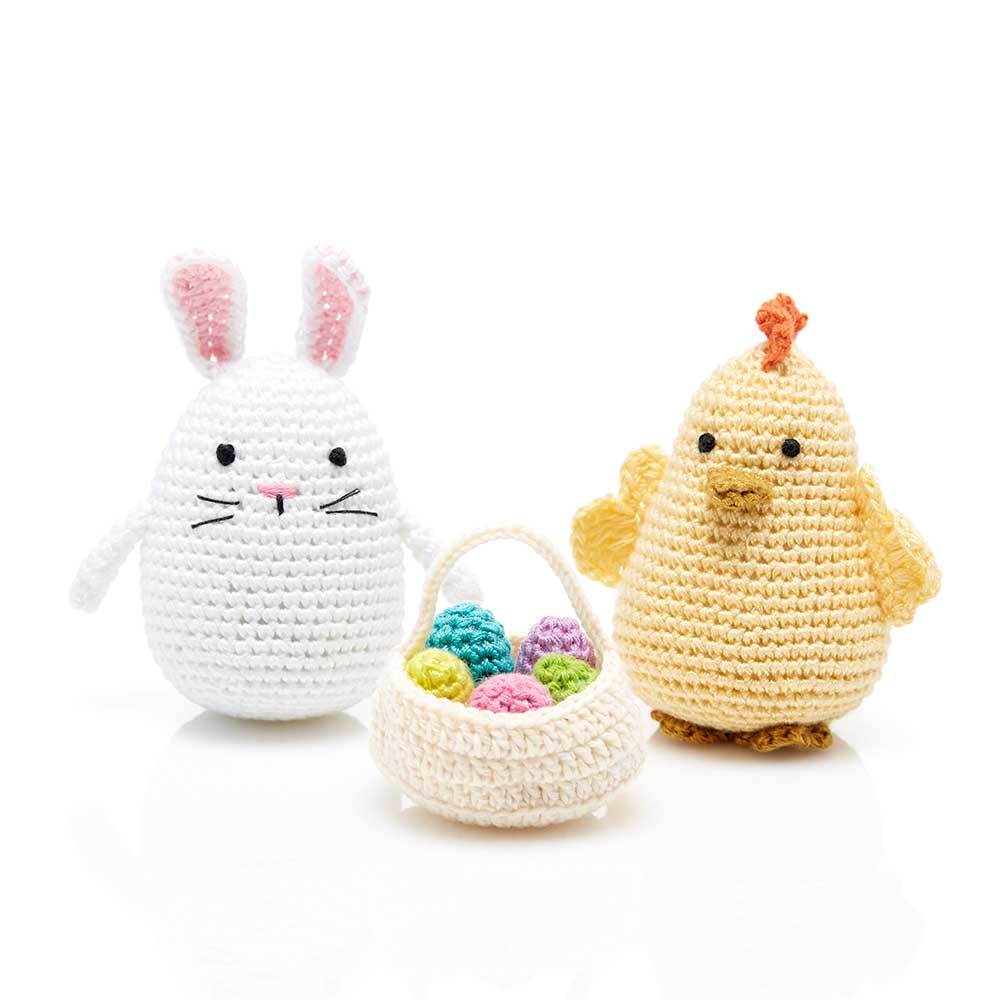 Crocheted Easter Bunny & Chick