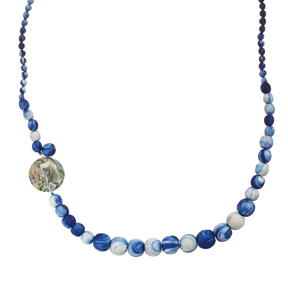 Saffa Shell & Silk Bead Necklace