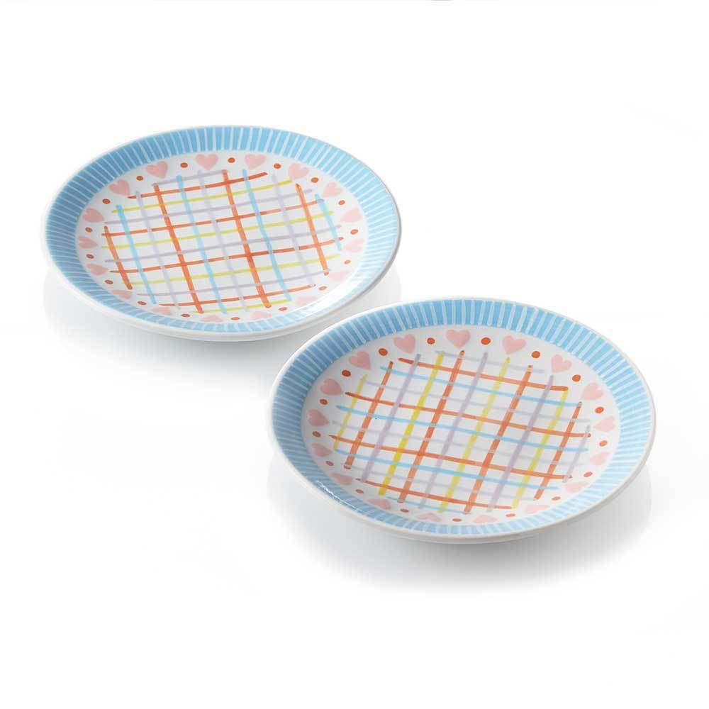 Candy Heart Appetizer Plates - Set of 2