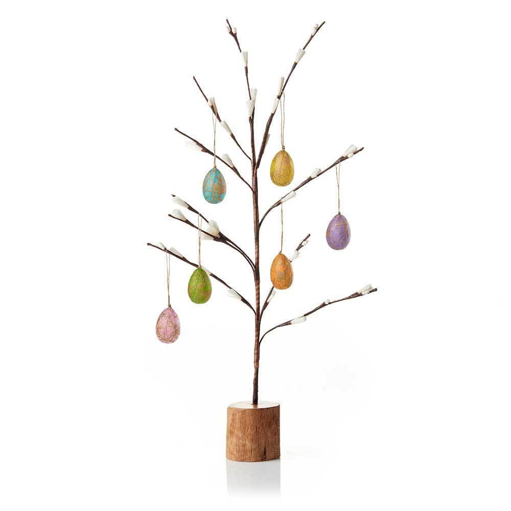 Spring Blossom Easter Tree & Paper Ornament Set