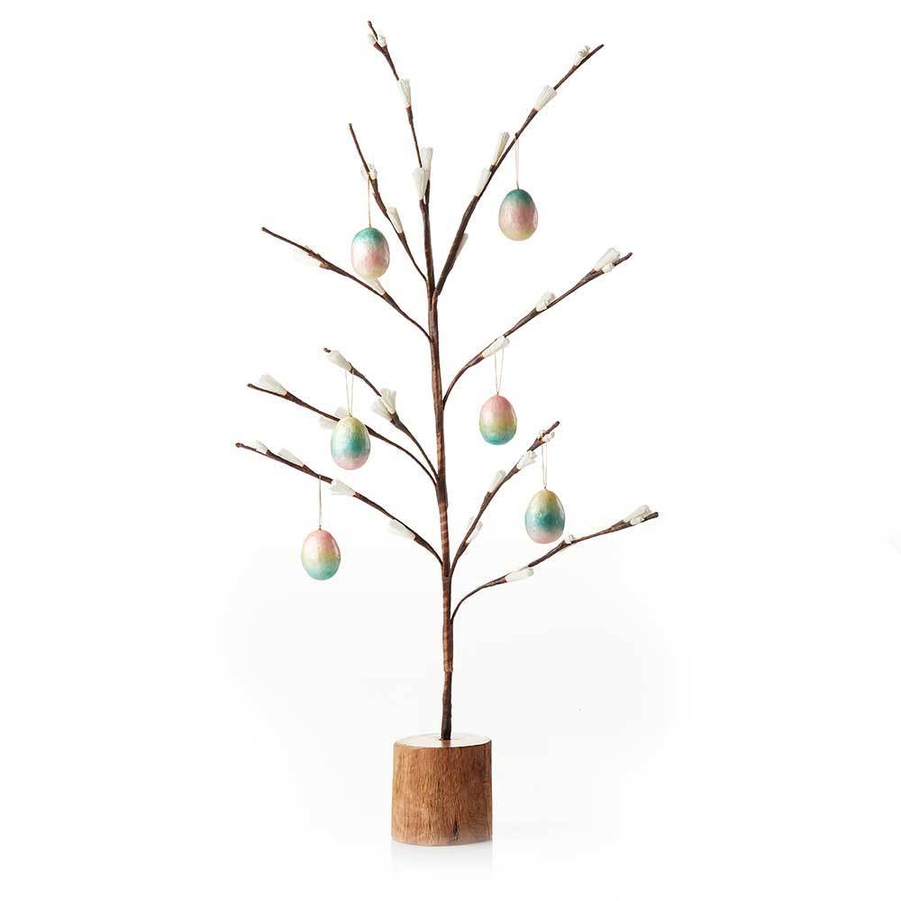 Spring Blossom Easter Tree & Capiz Ornament Set