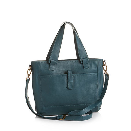 Teal All-for-One Leather Bag