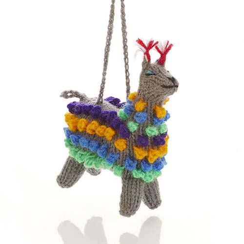 Pom Llama Ornament