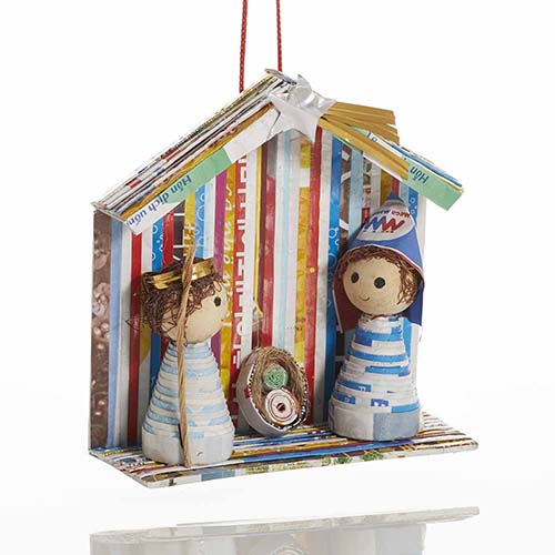 Quilled One-Piece Nativity Ornament