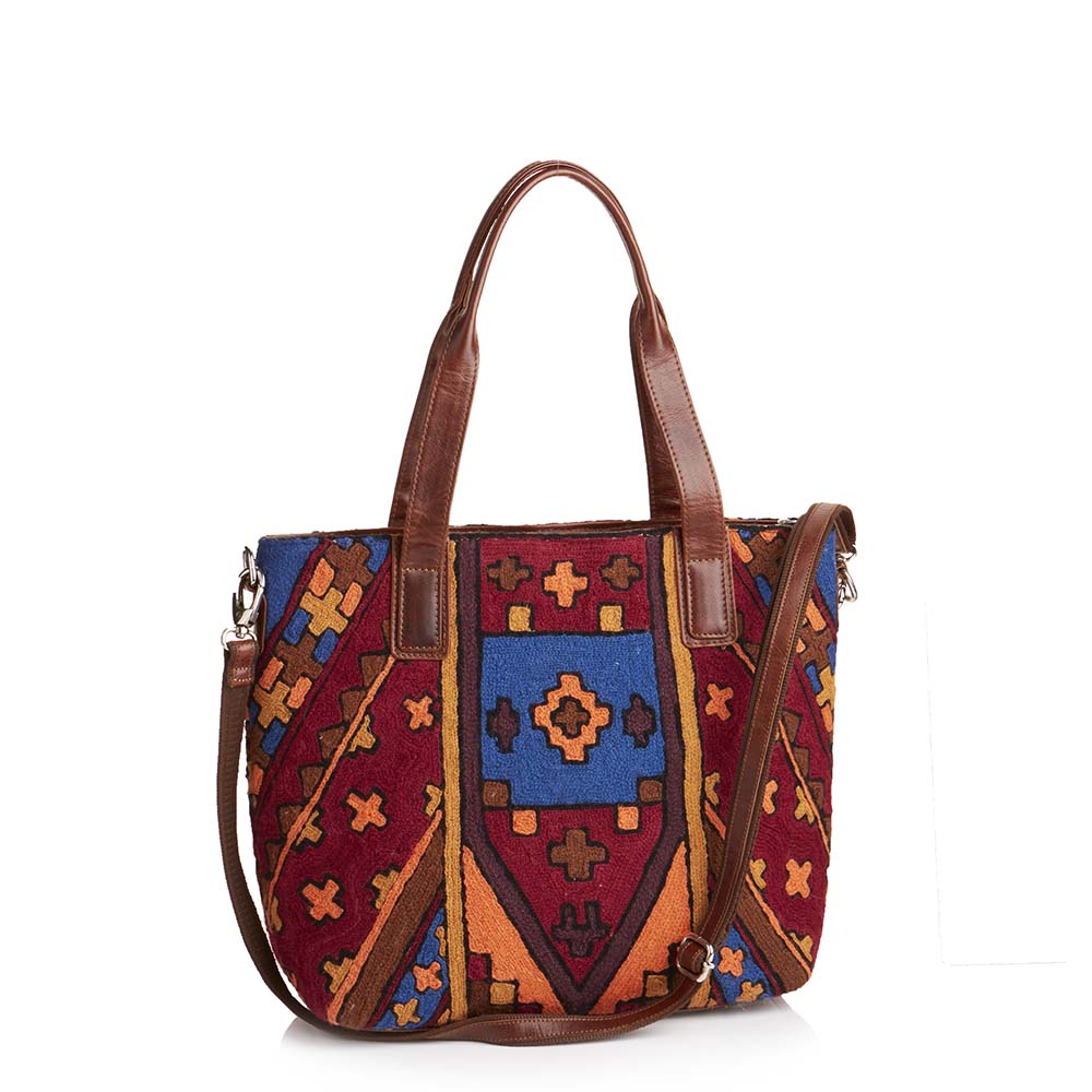 Colorful Crewelwork Bag