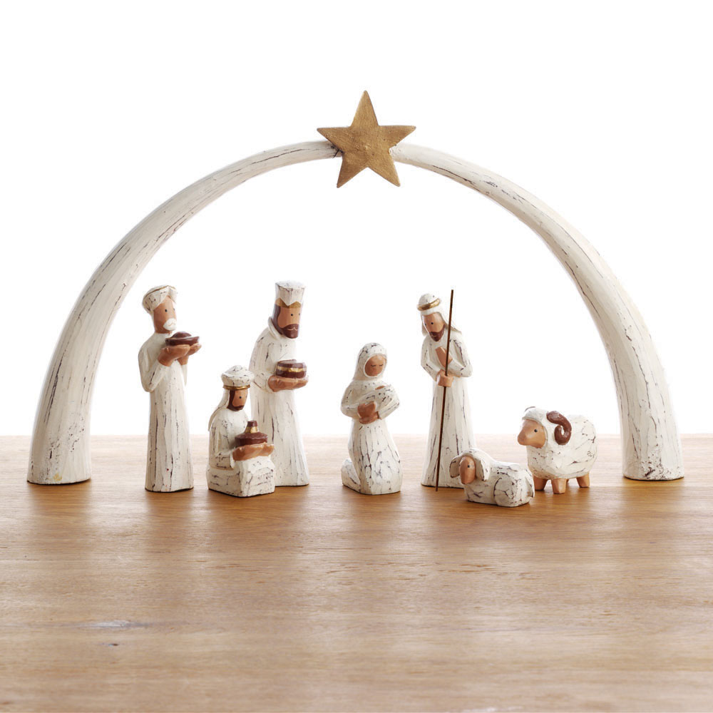 Whitewashed Albizia Nativity