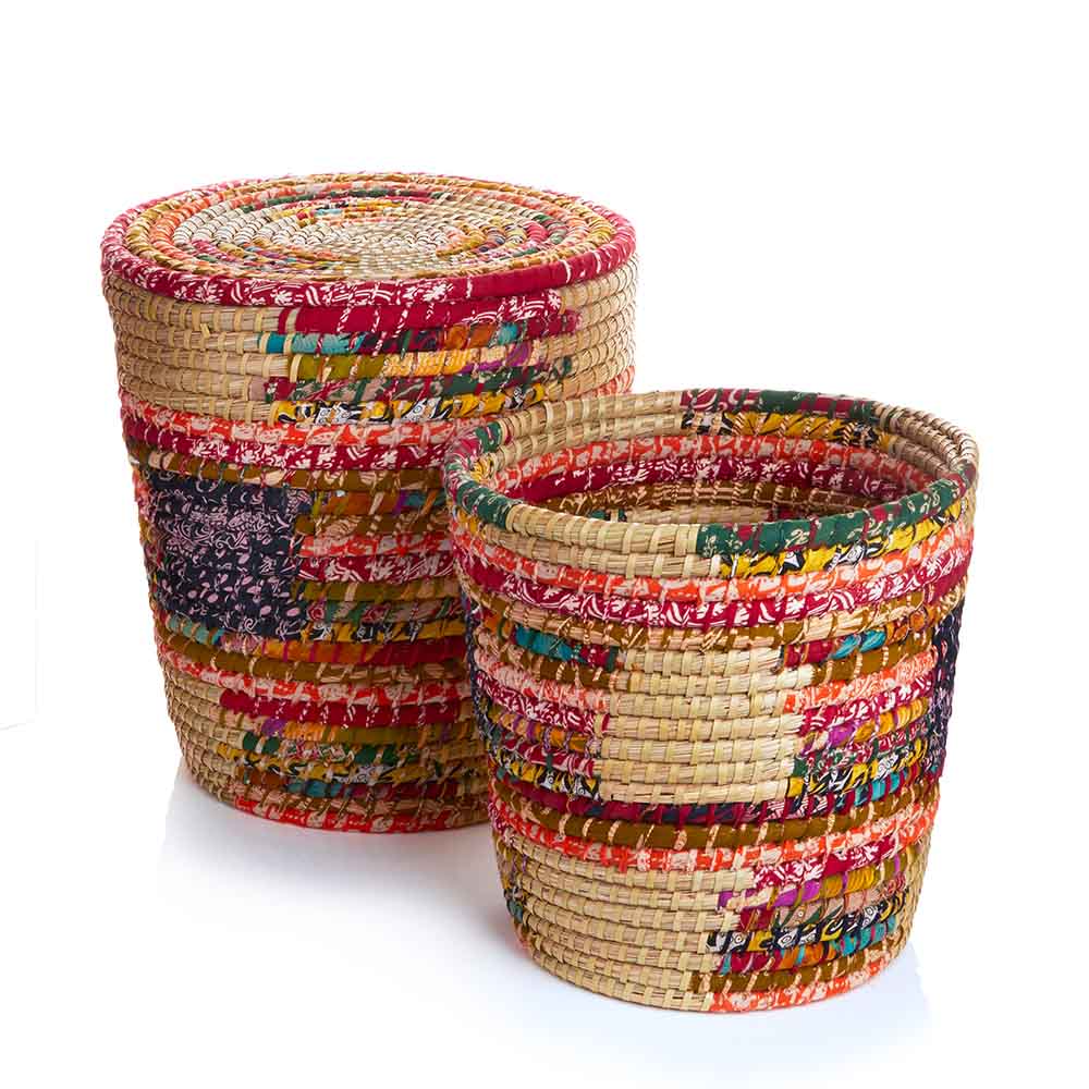 Pop Top Chindi Baskets - Set of 2