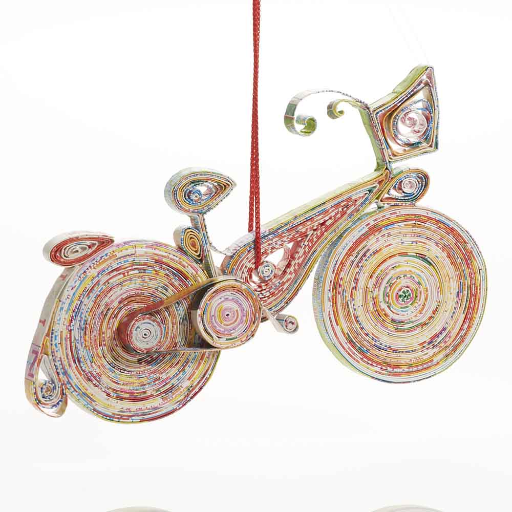 Quilled Bicycle Ornament