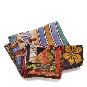 Kantha Patchwork Throw Pillow, Bedding: SERRV