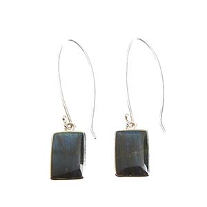 Peruvian Long Labradorite Earrings 