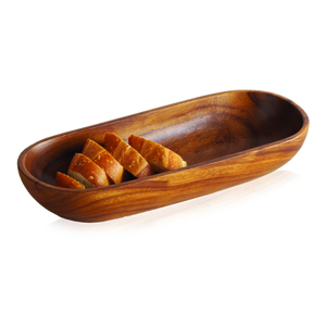 Product Image of Acacia Wood Oblong Bowl