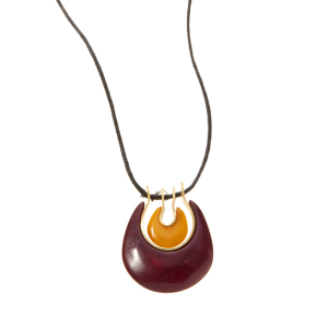 Product Image of Tagua Double Crescent Necklace