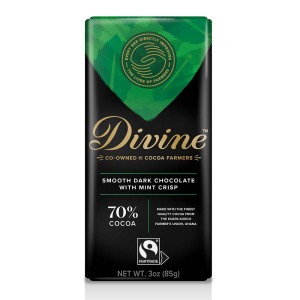 Divine Chocolate, Dark Chocolate Crispy Thins