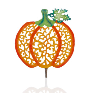 Product Image of Recycled Metal Pumpkin Garden Stake