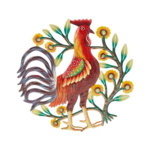 Product Image of Red Rooster Metal Garden Art
