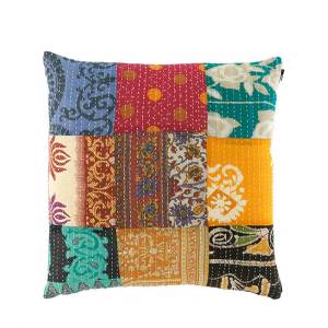 Product Image of Kantha Patchwork Throw Pillow