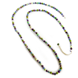 Product Image of Long Cool Tones Sari Necklace