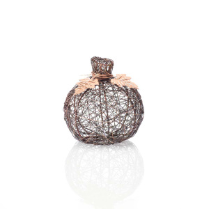 Product Image of Copper Small Wire-Wrapped Pumpkin