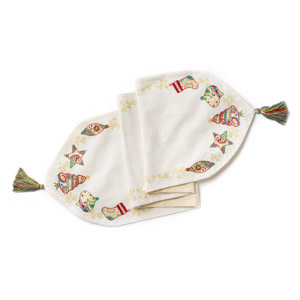 Product Image of Embroidered Christmas Table Runner