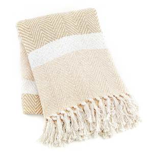 Product Image of Natural Stripe Rethread Throw