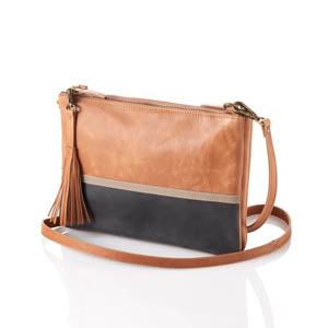 Product Image of Tan Colorblock Crossbody Bag