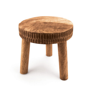 Product Image of Natural Hand-Carved Plant Stand