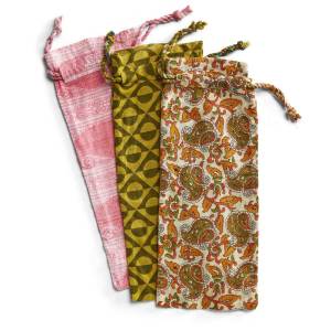 Product Image of Sari Wine Bags - Set of 3