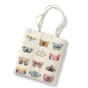 Product Image of Flutter Butterfly Embroidered Tote