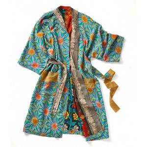 Product Image of Upcycled Sari Spa Bathrobe