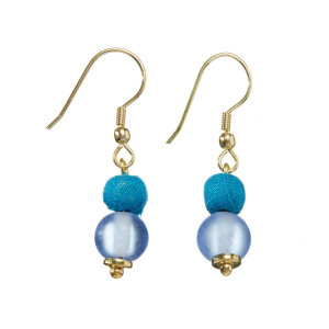 Product Image of Neela Sari & Glass Earrings