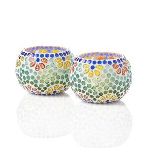 Product Image of Flower Garden Candle Holders - Set of 2