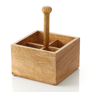 Product Image of Mango Wood Tabletop Caddy