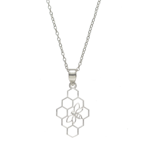 Product Image of Beehive Silver Necklace