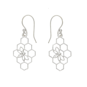Product Image of Beehive Silver Earrings