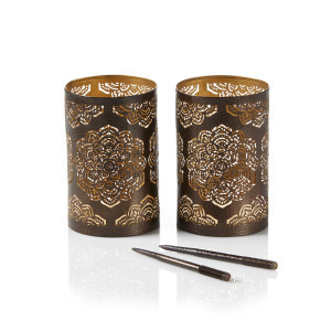 Product Image of Mandala Lanterns - Set of 2 With Stakes