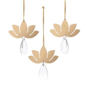 Gahana Lotus Ornaments - Set of 3