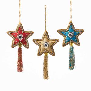 Product Image of Zardosi Star Ornaments - Set of 3
