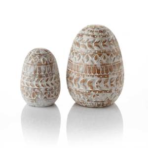 Product Image of Badhana Carved Eggs - Set of 2