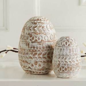 Product Image of Badhana Carved Eggs - Set of 2