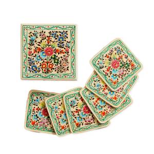Product Image of Kashmiri Blossom Coasters - Set of 6